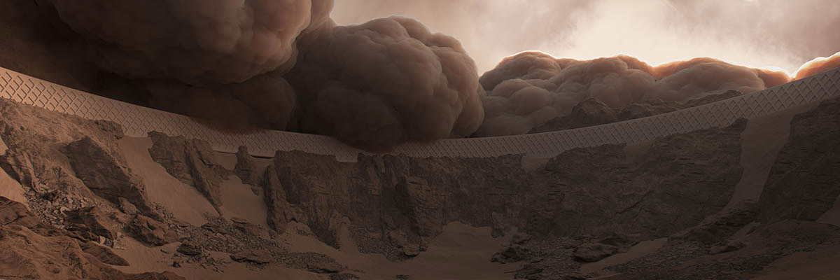 Makhno Studio designs bagel-shaped 3D printed conceptual settlement for Mars 