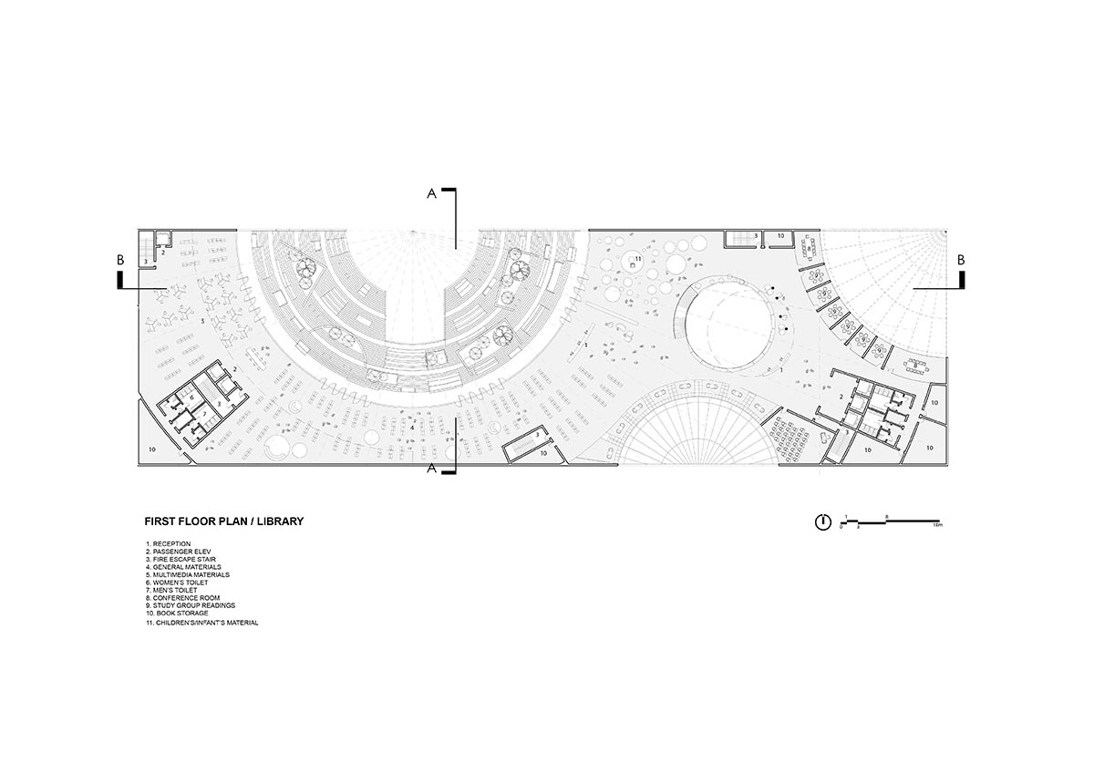 Croquis Design Studio unveils its competition proposal for City Main Library in Gwangju, South Korea