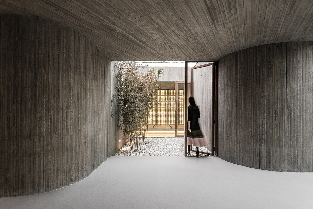 Archstudio designed underground Buddist Shrine that creates intrinsic relationship with nature