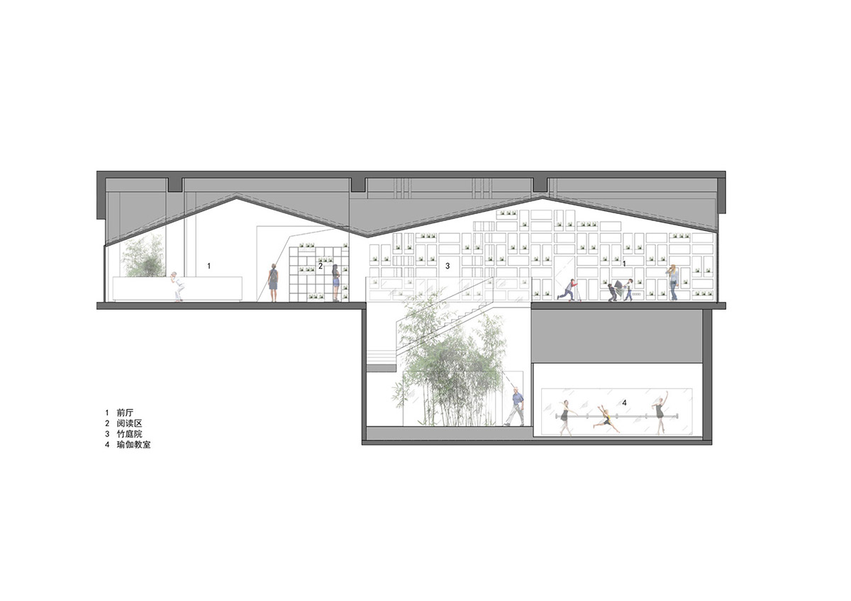 ARCHSTUDIO&rsquo;s new Children Education Institution features bamboo strips and white library wall