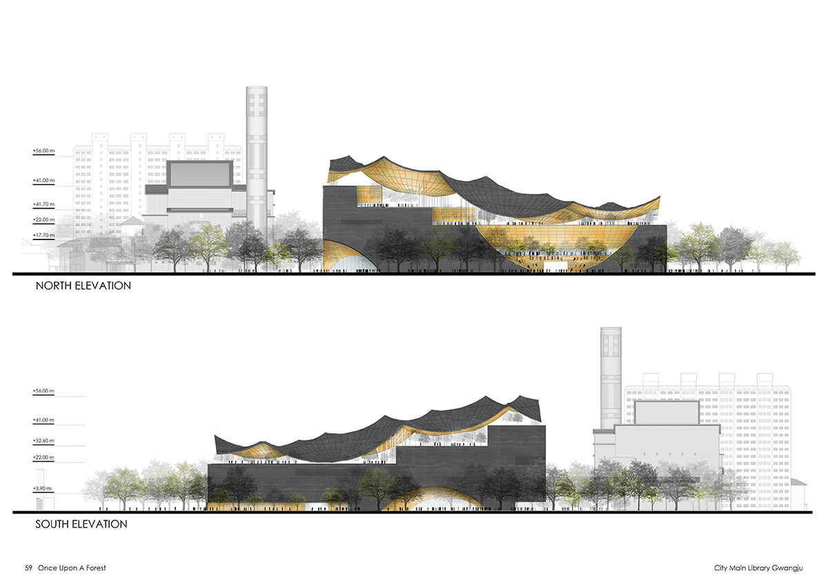 Croquis Design Studio unveils its competition proposal for City Main Library in Gwangju, South Korea
