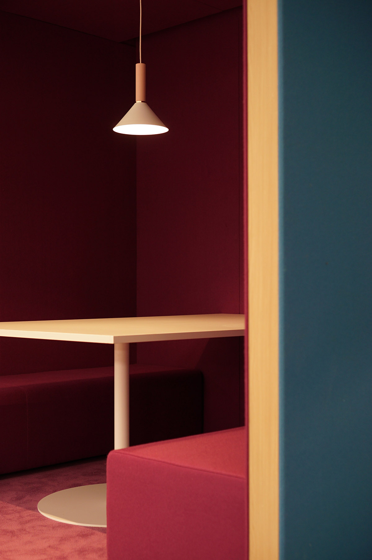 Peng & Partners Designed a Colorful Office that Seems like a Space Comes out of Mandrian's Painting