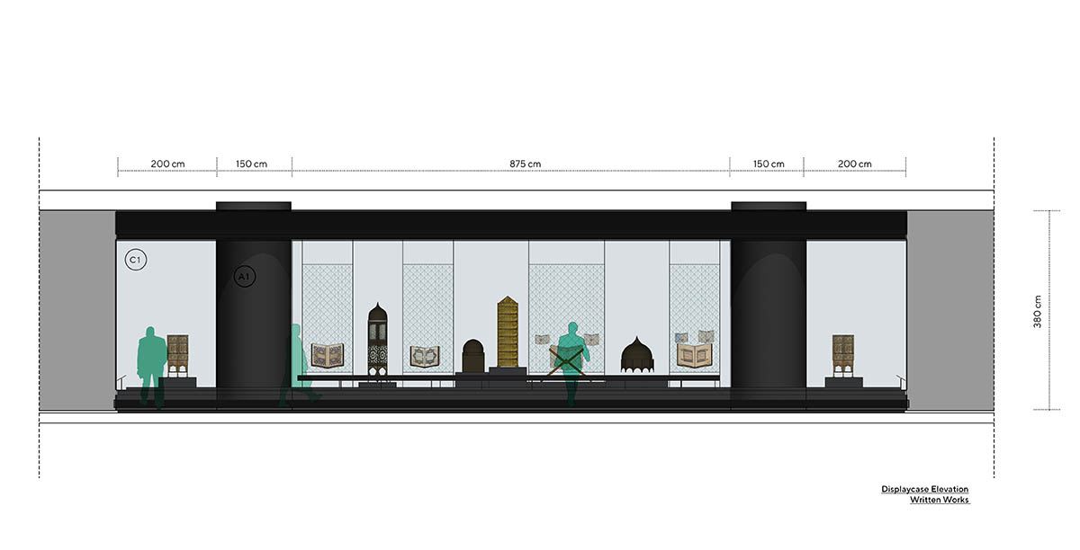 Sculptural and interactive spaces inform Islamic artefacts at Museum of Islamic Civilizations