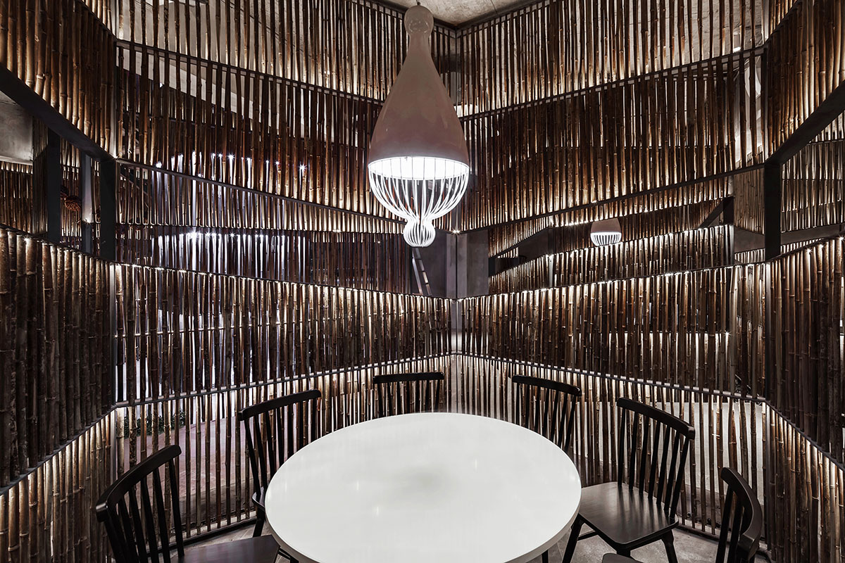 Yiduan Shanghai International Design completes new restaurant with separated bamboo rooms in China
