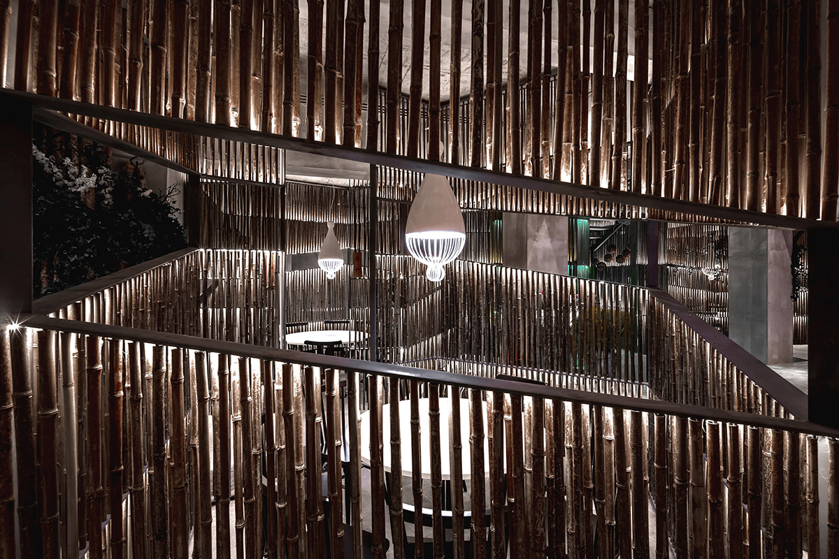 Yiduan Shanghai International Design completes new restaurant with separated bamboo rooms in China
