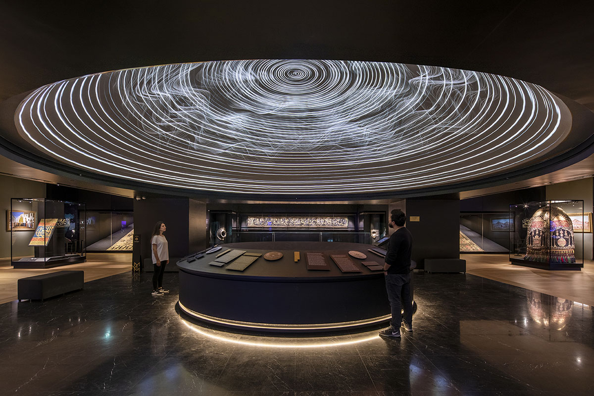 Sculptural and interactive spaces inform Islamic artefacts at Museum of Islamic Civilizations