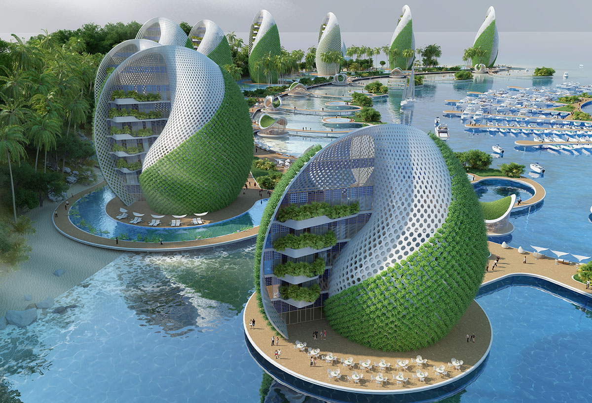 Vincent Callebaut proposes shell-shaped eco-resort preserving Philippines'  local urban ecology