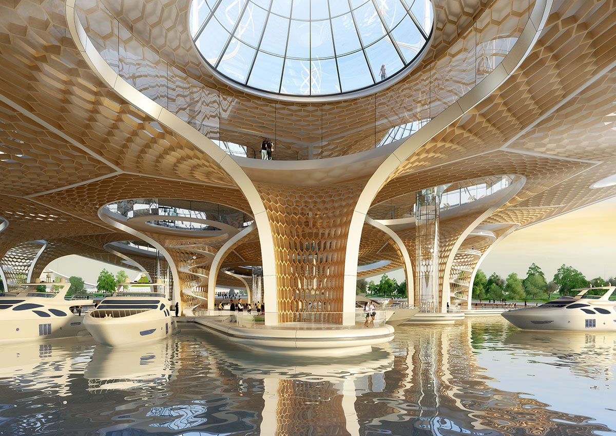 Vincent Callebaut proposes permeable floating landscape to create natural recovery in Seoul’s river