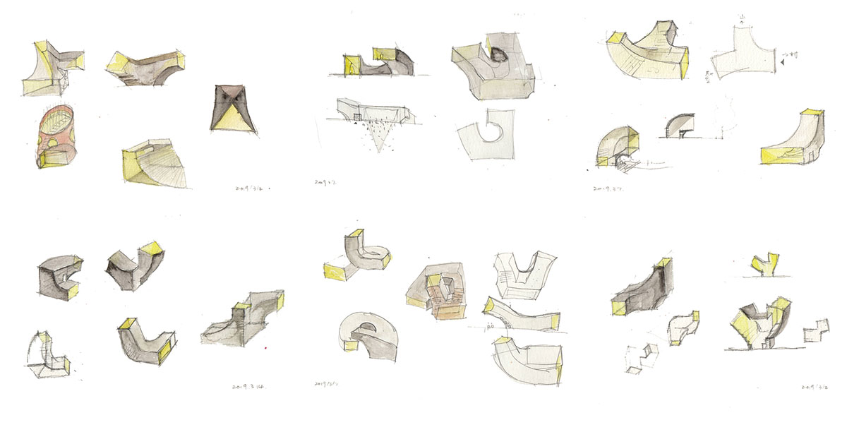 Atelier Xi built mini pavilion that is inspired by peach blossoms in rural area of Jiaozuo, China