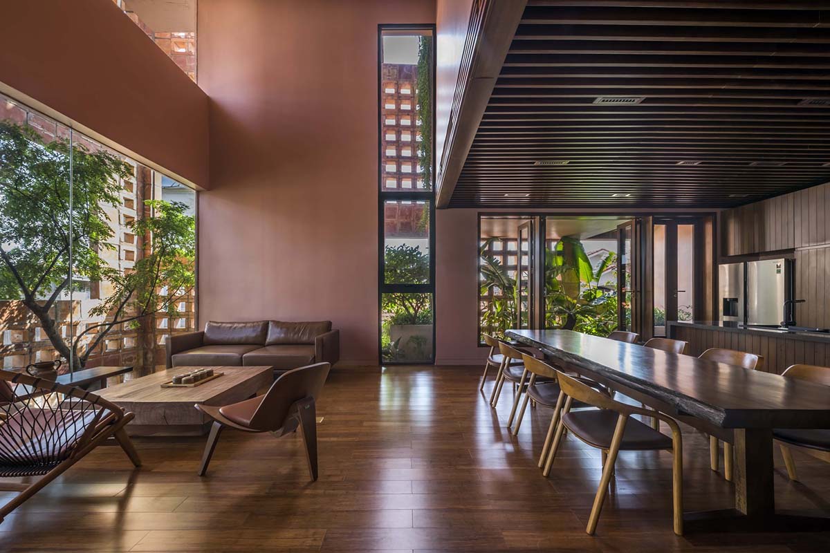 VTN Architects completes Bat Trang House with porous ceramic façade in Vietnam