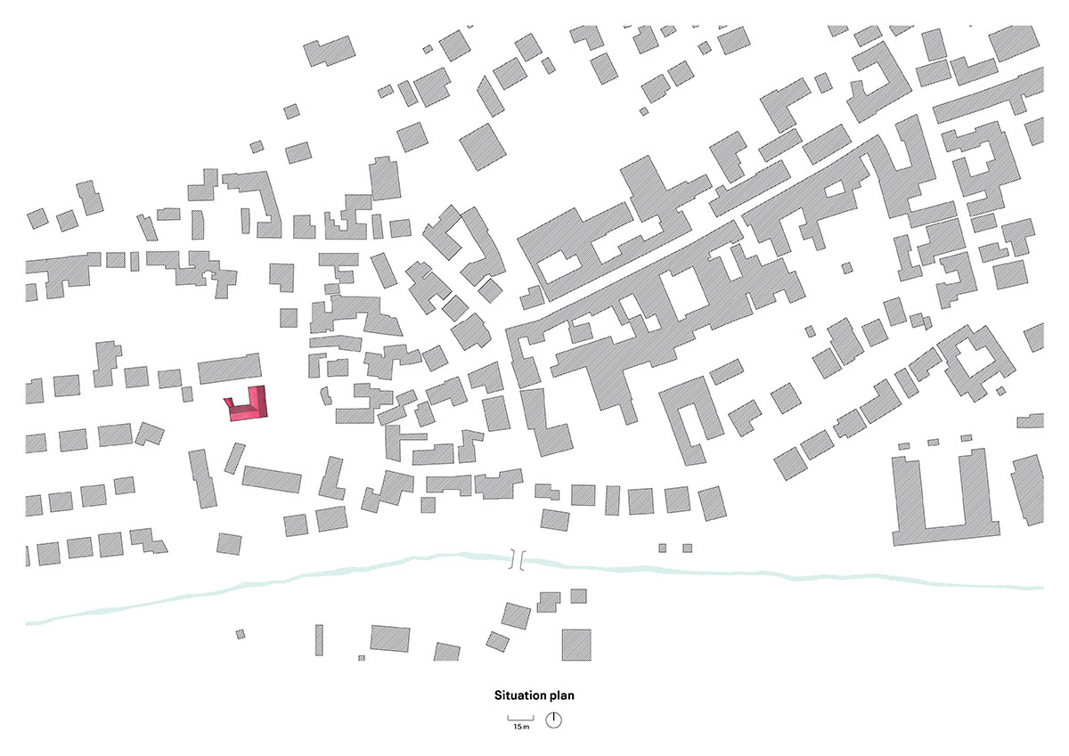 Piertzovanis Toews transforms an 18th-century barn into a colorful house in Albisheim, Germany