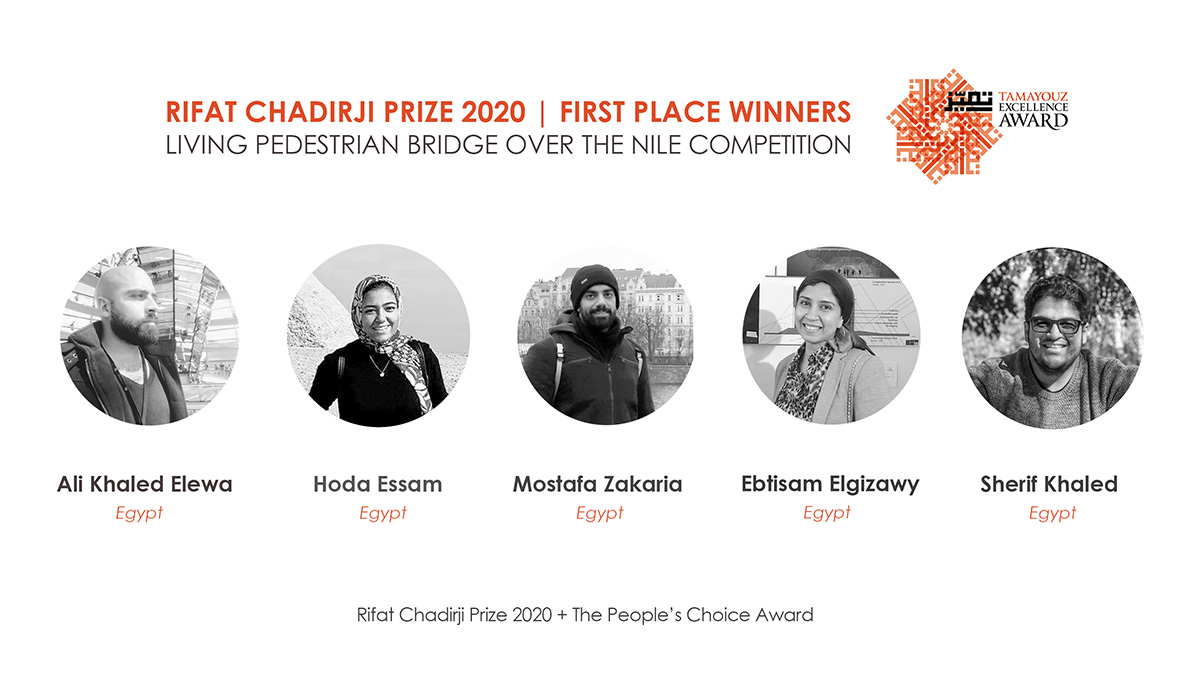 Five Egyptian architects win Rifat Chadirji Prize 2020 with Living Pedestrian Bridge Over The Nile