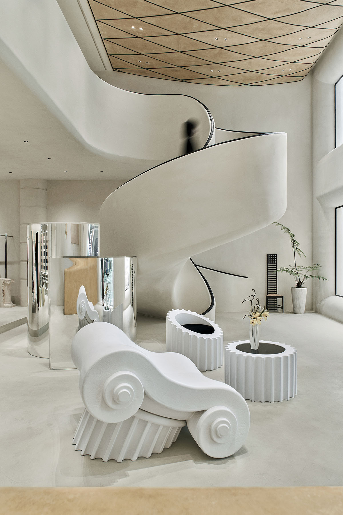 One Fine Day Studio & Partners creates grey-toned interiors for Maó store in Guangzhou