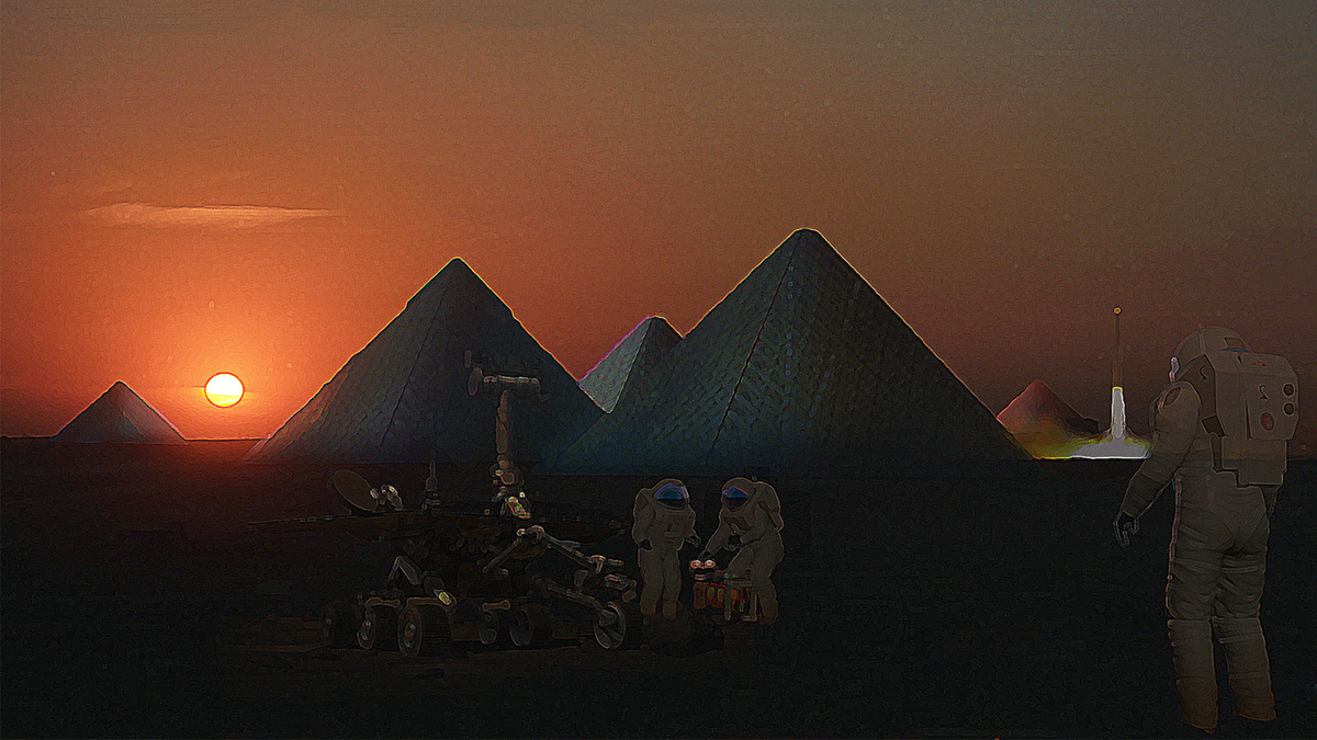 Erdem Architects propose Ice Pyramids City for Mars