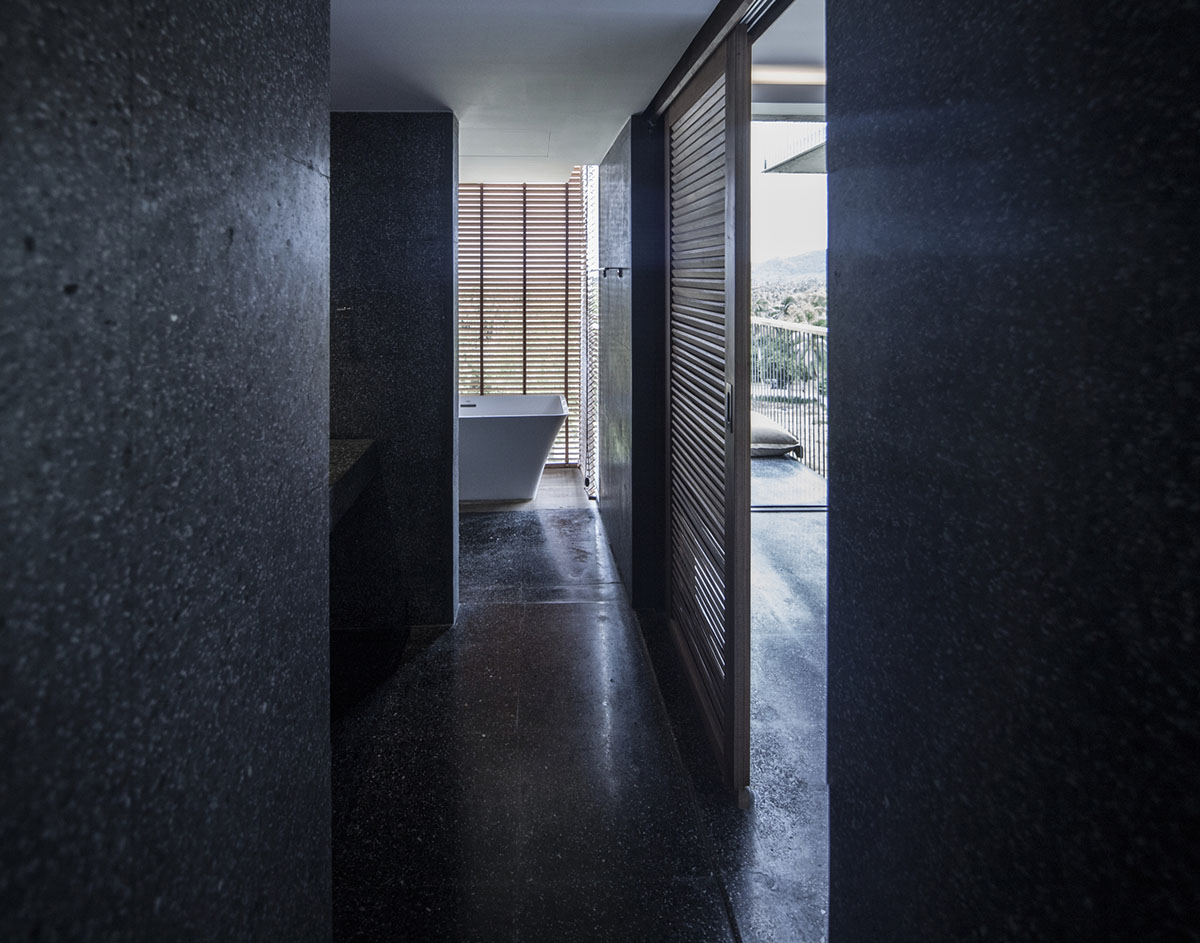 Patchara+ Ornnicha Architecture designs hotel with super elongated balconies on a serene hillside