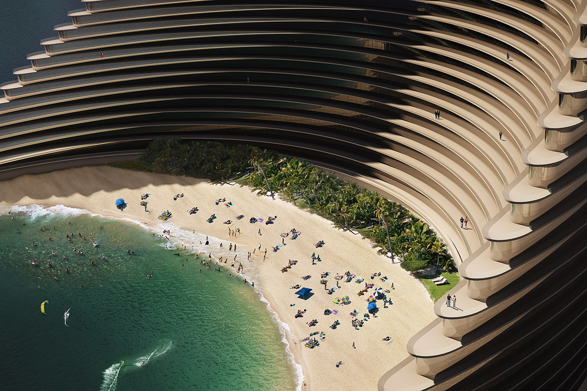 Luca Curci Architects proposes zero-energy city settled in the water which aims to reduce poverty