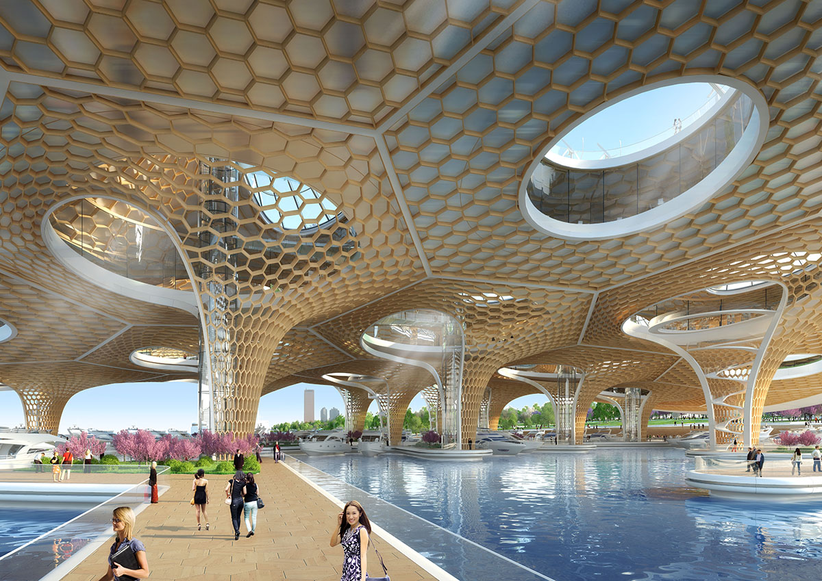 Vincent Callebaut proposes permeable floating landscape to create natural recovery in Seoul’s river