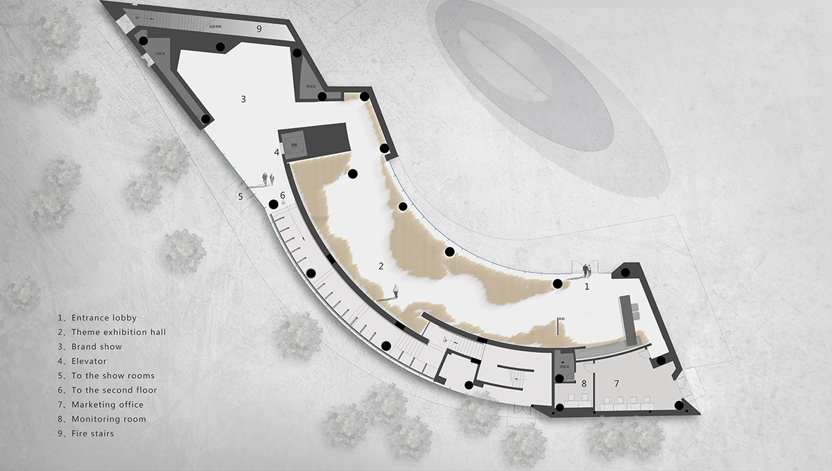 ONE-CU Interior Design Lab completes interiors of Xi'an Vanke - View Lake Sales Center in China