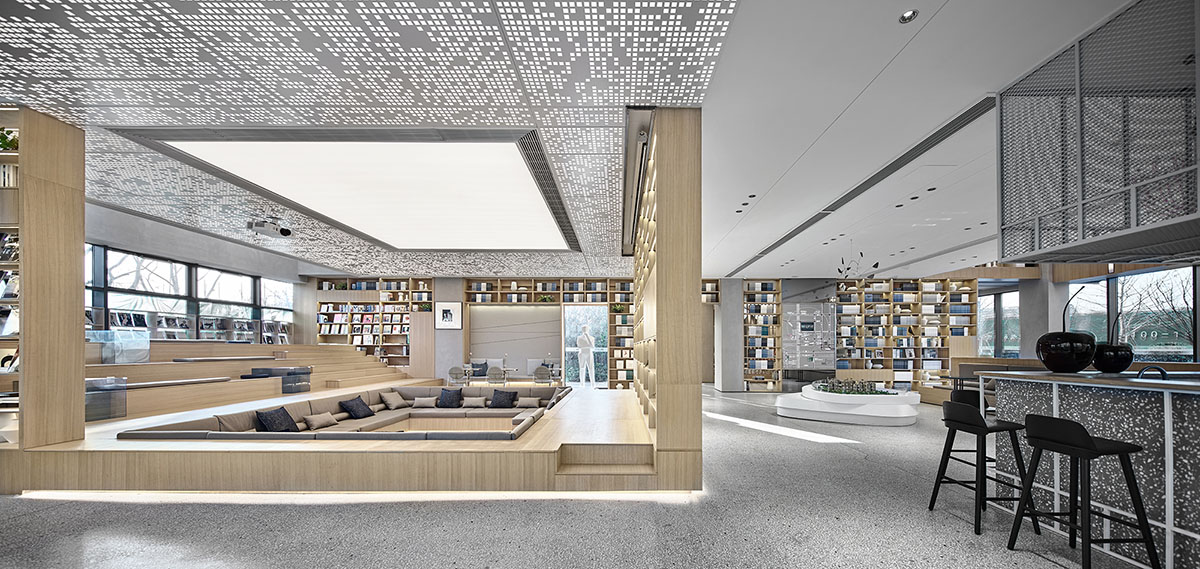 GFD creates light and amphi-theatre like interior for an experience center in China