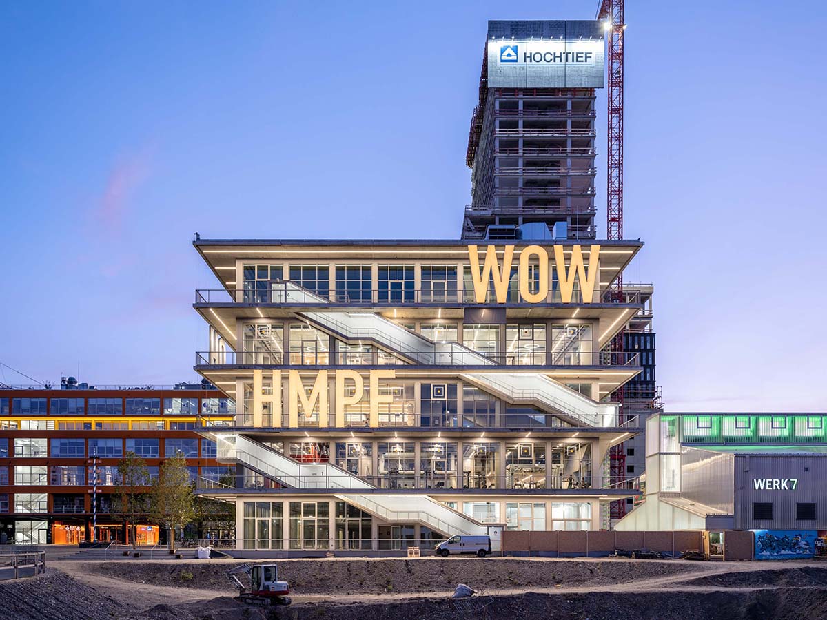 MVRDV's WERK12 building in Munich features expressive art façade addressing to German comics