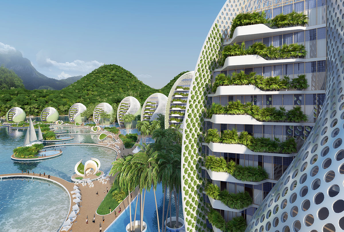 Vincent Callebaut proposes shell-shaped eco-resort preserving Philippines&rsquo; local urban ecology