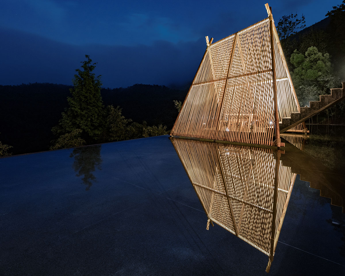 kooo architects built retreat village by using local materials on hills of Zhejiang
