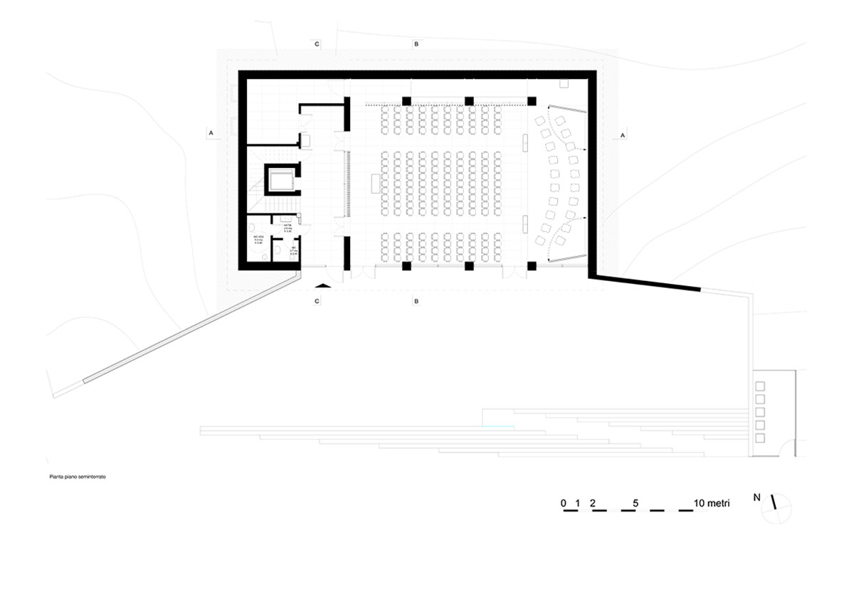 Alvisi Kirimoto and Andrea Bocelli Foundation reveal perforated Camerino Academy of Music in Italy