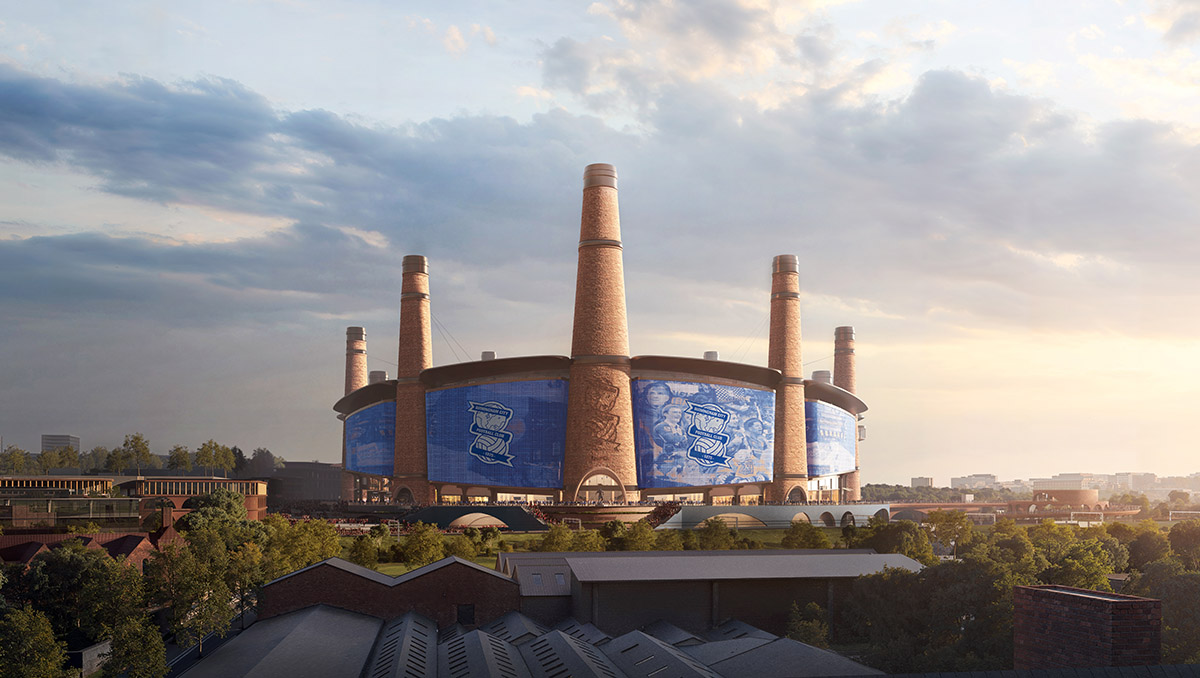 worldarchitecture.org - WA Contents - New Birmingham City FC Stadium to feature twelve brick chimneys, celebrating the city's heritage