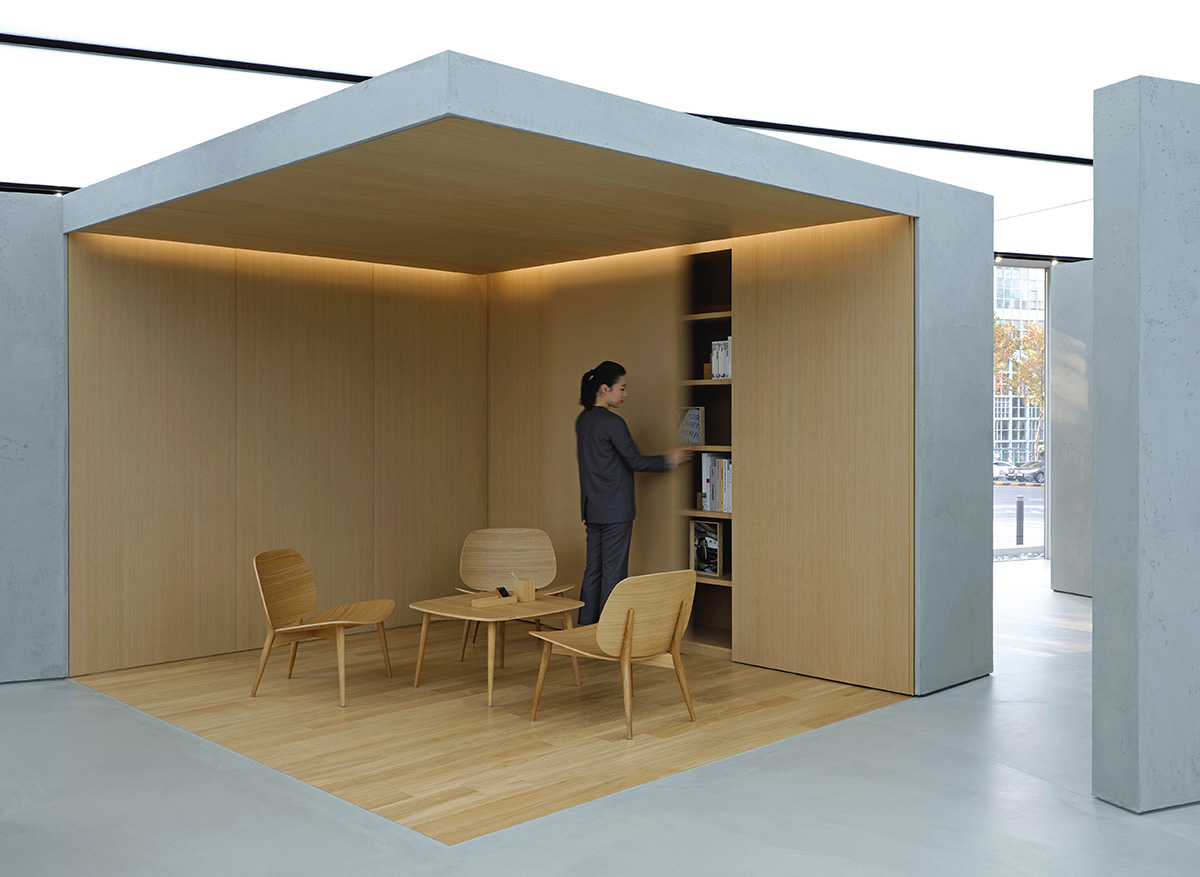 OMA / AMO's new Hundai's Genesis showroom presents cars like 