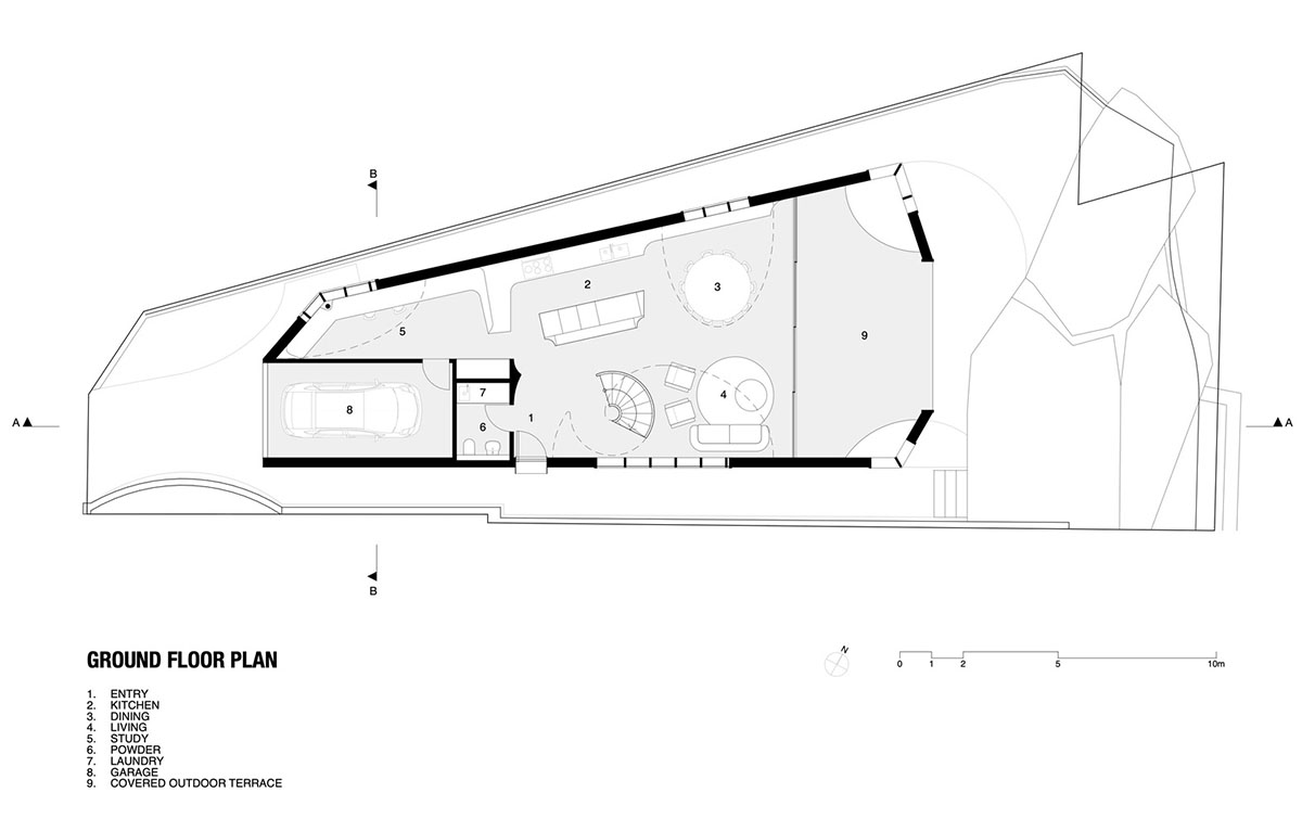 Chenchow Little Architects creates arched cut-outs for residence referencing to old Victorian houses