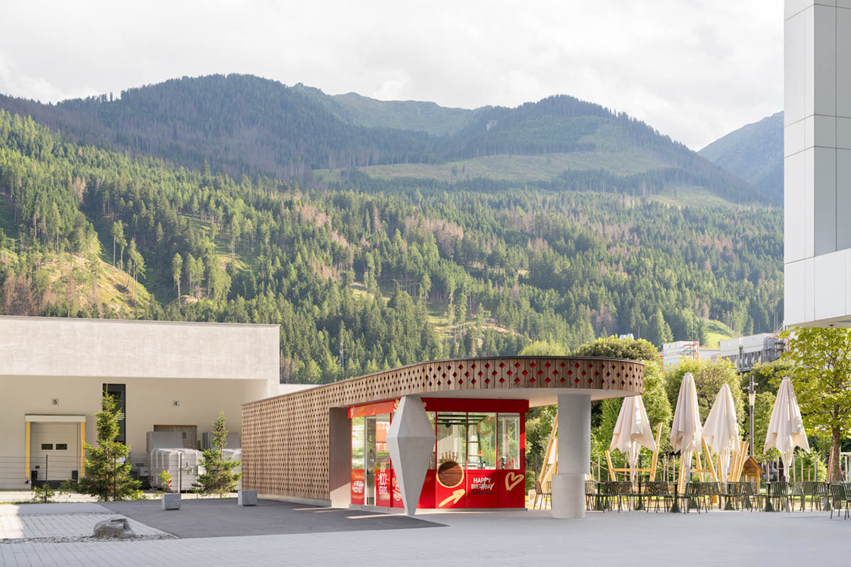 MoDusArchitects celebrates 100 years of hazelnut wafer with transformation of flagship store