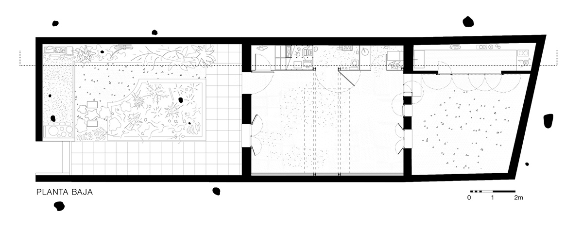 Pía Mendaro converts old house into an artist residence with floating mezzanine floor in Madrid