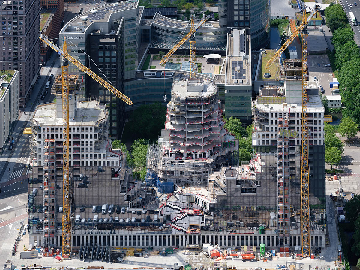 MVRDV's Valley tops out in Amsterdam’s Zuidas district with as new images revealed