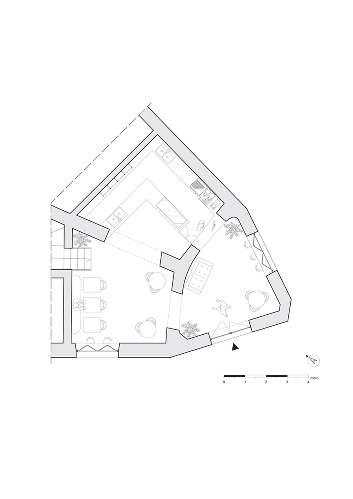 STUDIOTAMAT converts abandoned bakery into a colorful restaurant in Rome