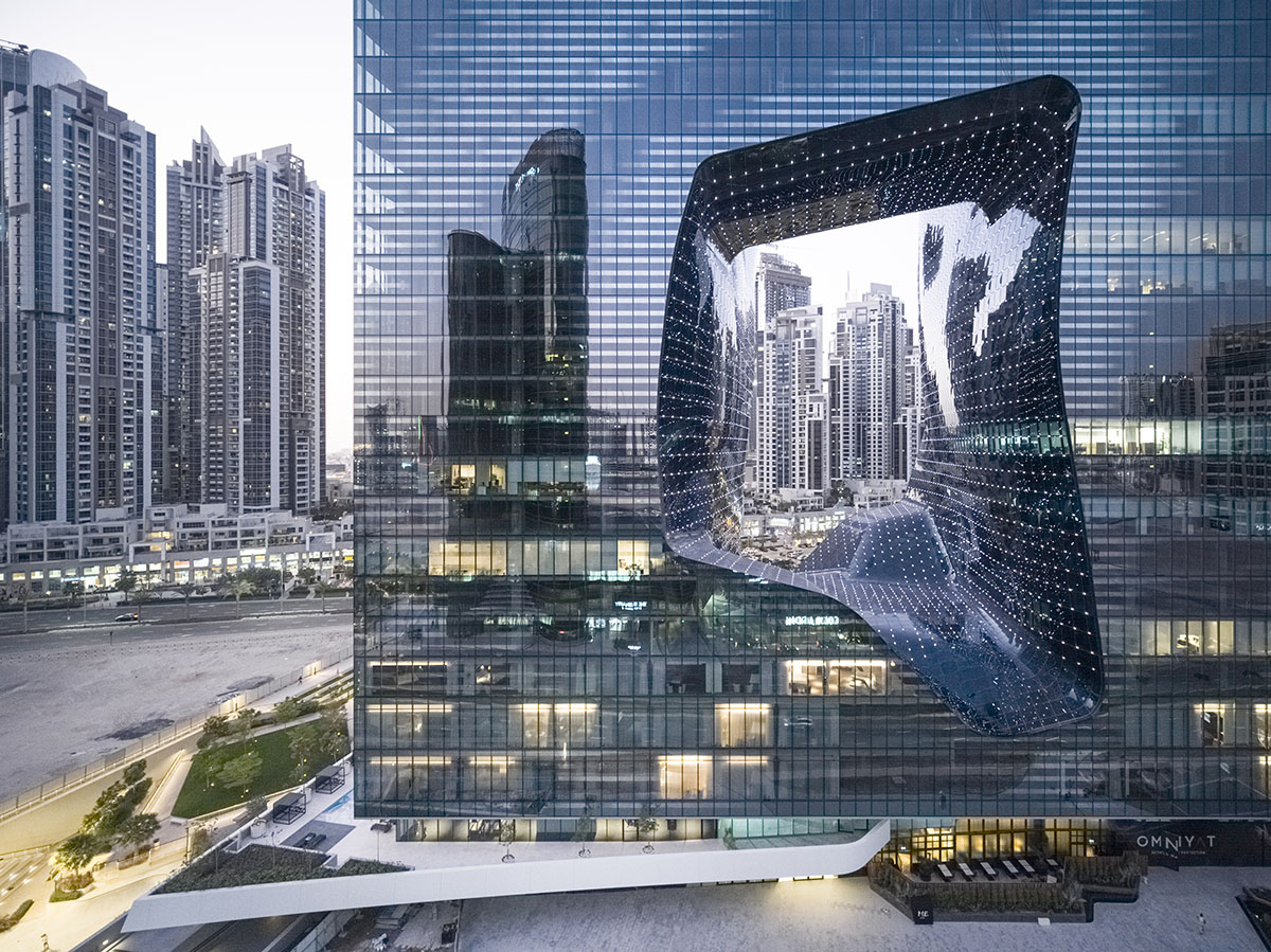 Zaha Hadid Architects' Opus Hotel in Dubai recaptured in photographs by Laurian Ghinitoiu