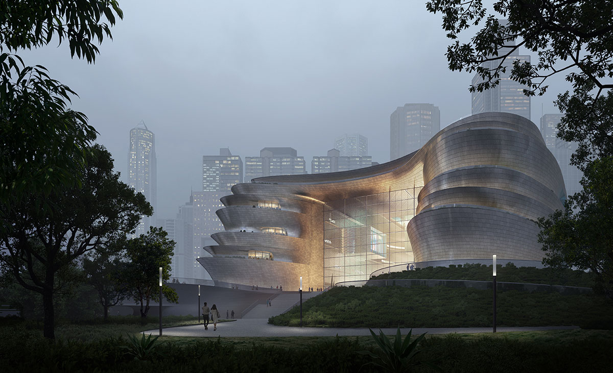 Zaha Hadid Architects reveals new Shenzhen Science & Technology Museum with undulating terraces