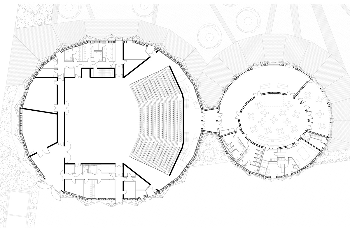 K ARCHITECTURES completes auditorium and open-air amphitheater evoking circus architecture in France 