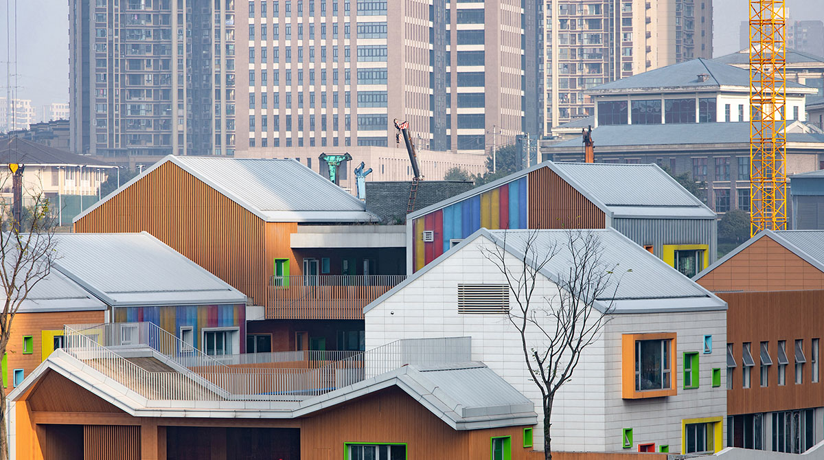 Init Design Office creates a village-like paradise for children in Chongqing, China