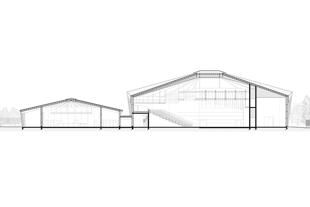 K ARCHITECTURES completes auditorium and open-air amphitheater evoking circus architecture in France 