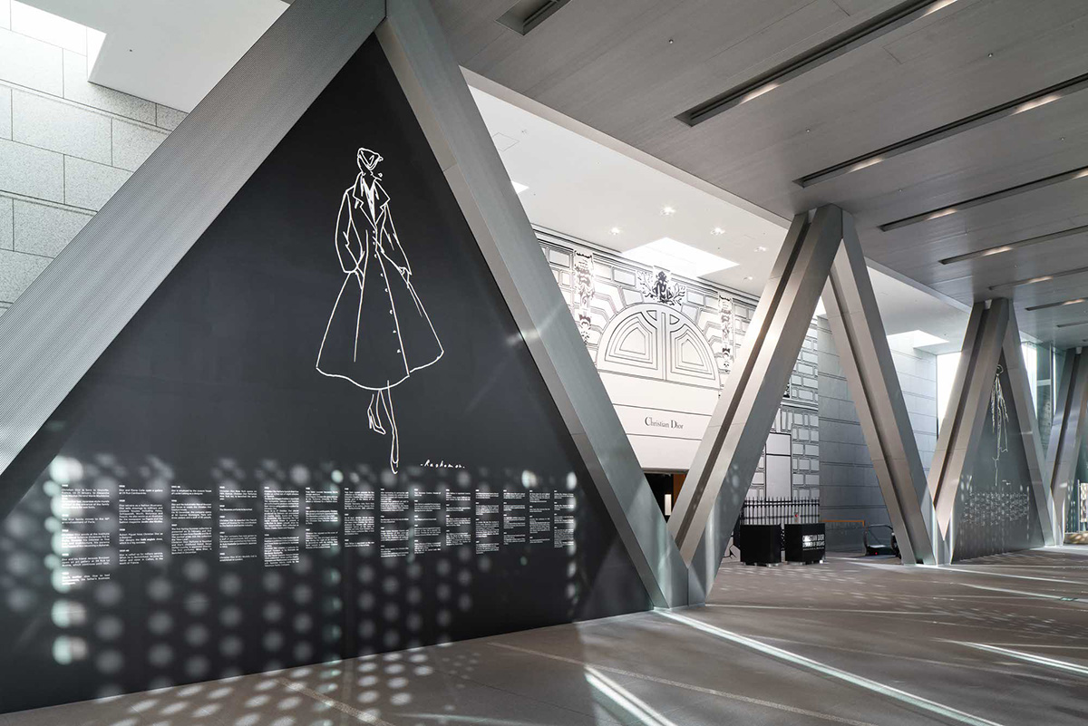 OMA's exhibition design for Dior explores the versatility of craft and material expression at MOT