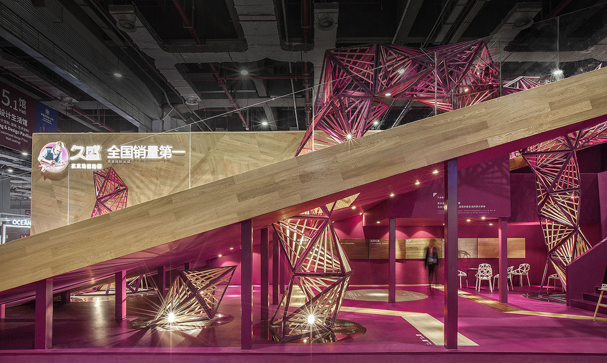 Towodesign creates geometric sculpture for Folding Garden in Shanghai