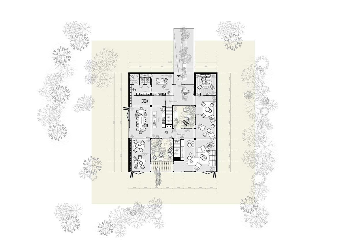 ARCHEKTA and Ark-shelter built healthcare center evoking