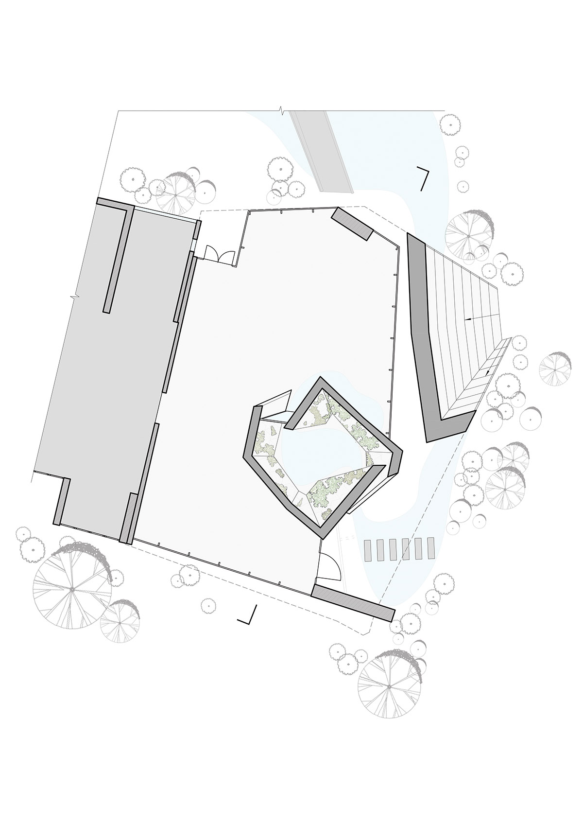 SpActrum adds swirls and cones that create two open platforms in a renovated pavilion in Wenzhou