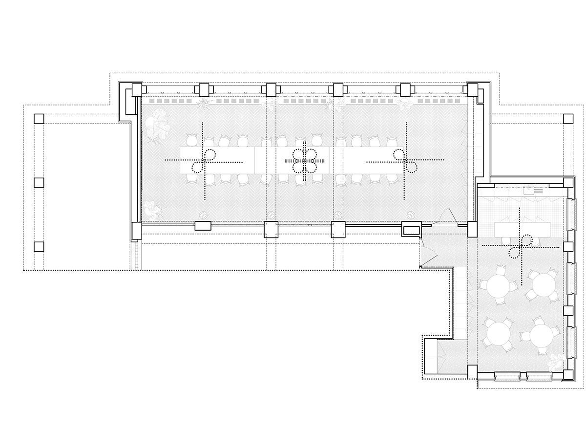 Studio Cosmo revitalizes Pudis offices featuring a stainless steel backdrop in Prague