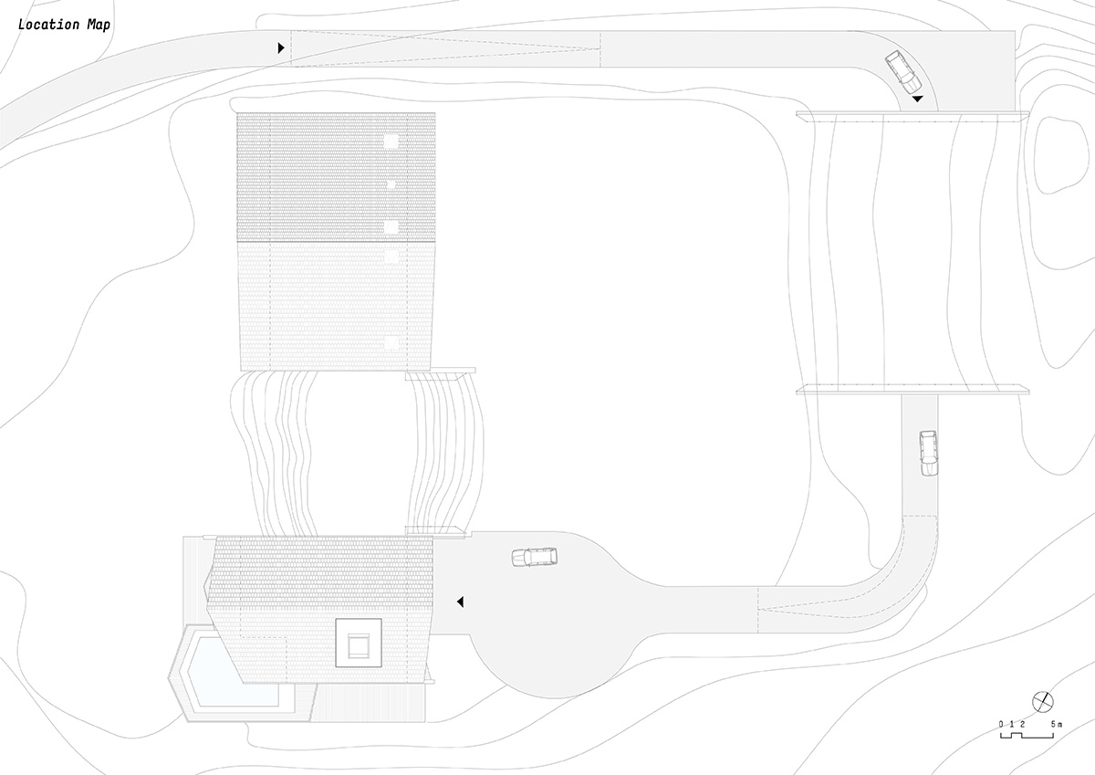 noa* designs boutique hotel and wellness featuring trapezoidal façade in an old farm of Soprabolzano