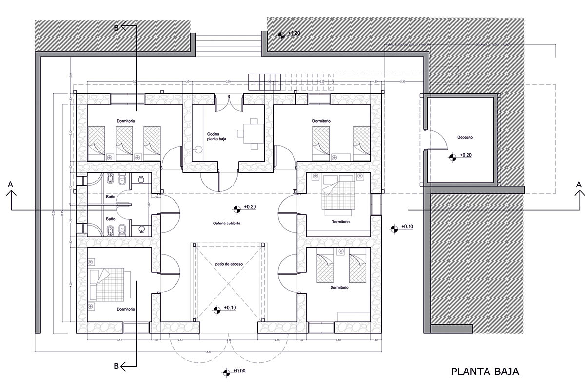 Carolina Vago Arquitectura's weekend house in Argentina integrates rustic and modern elements
