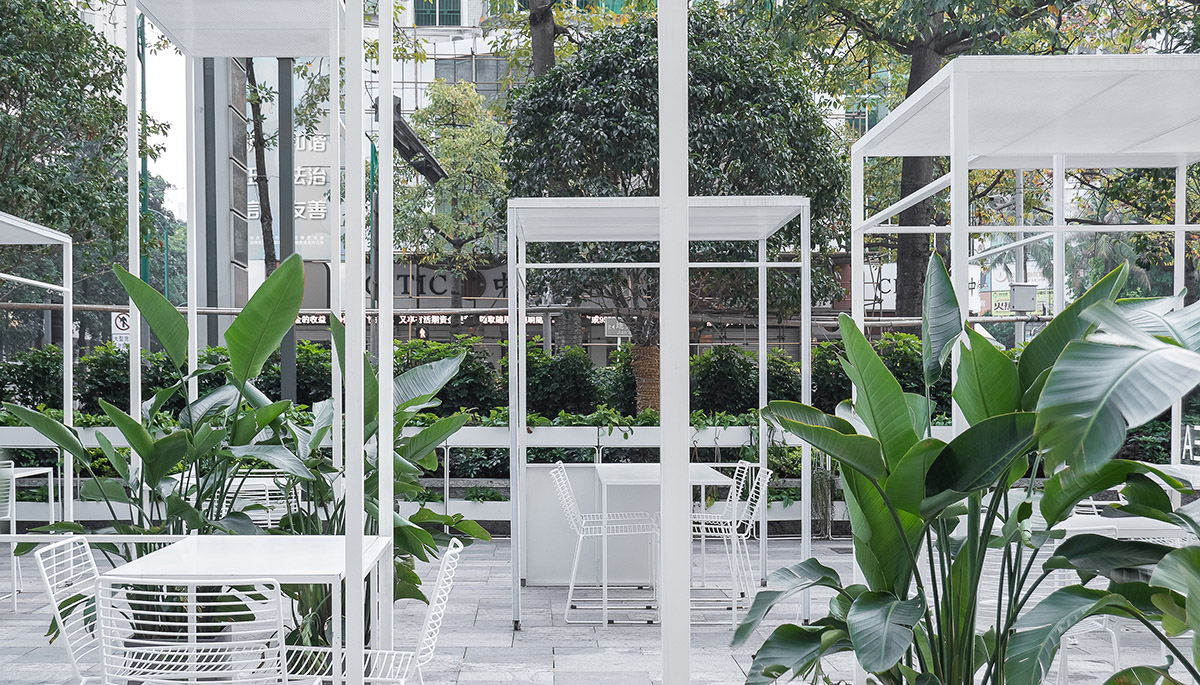 Onexn Architects designs Peak Tea that blends indoor with outdoor area in Shenzhen