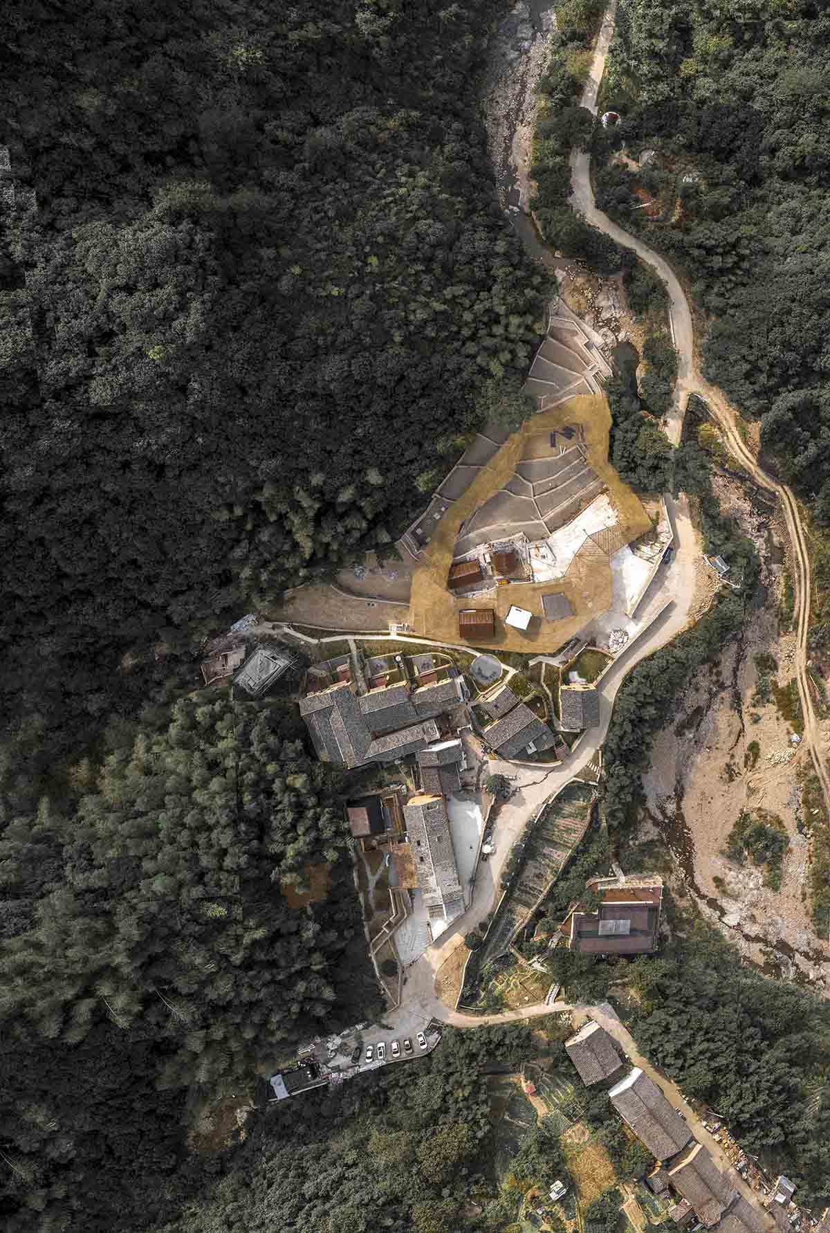 MDO converts existing village houses into a boutique hotel inspired by traditional lantern culture 