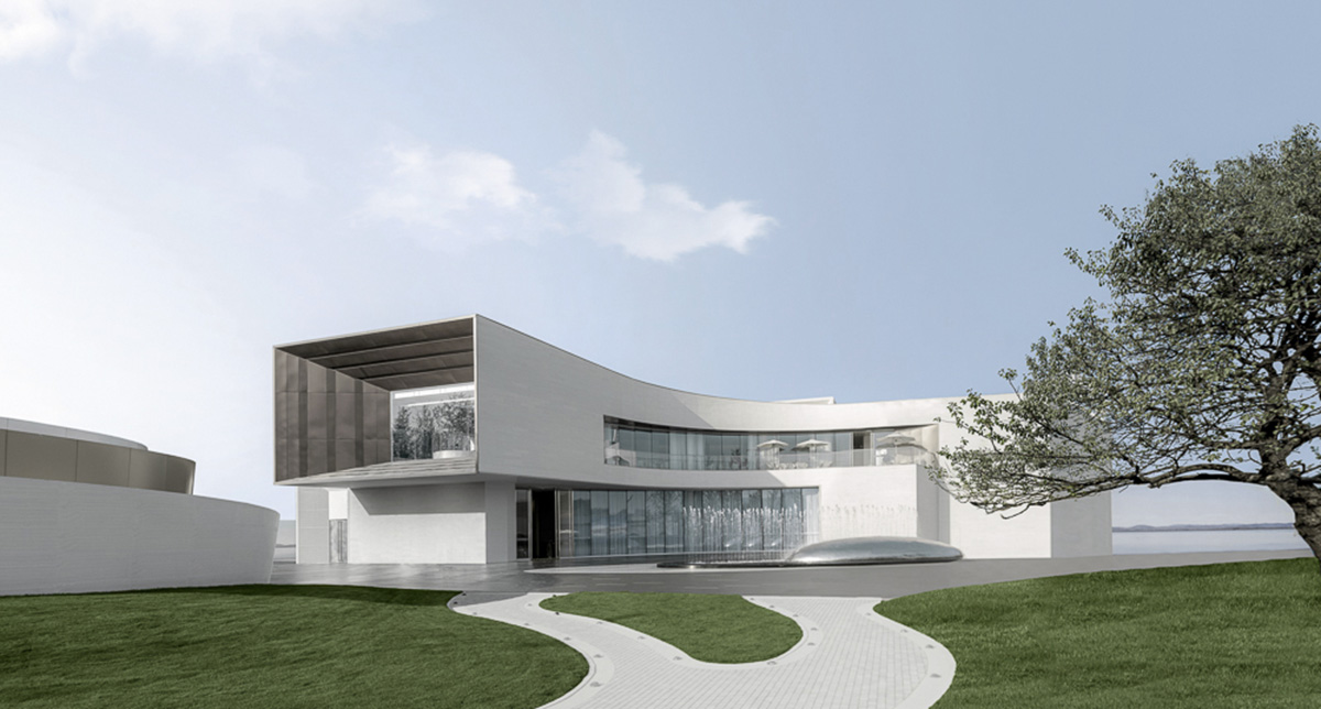 ONE-CU Interior Design Lab completes interiors of Xi'an Vanke - View Lake Sales Center in China