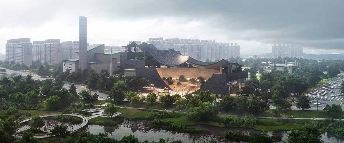 Croquis Design Studio unveils its competition proposal for City Main Library in Gwangju, South Korea